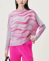 Luxury Micro-Pleated Knit Top